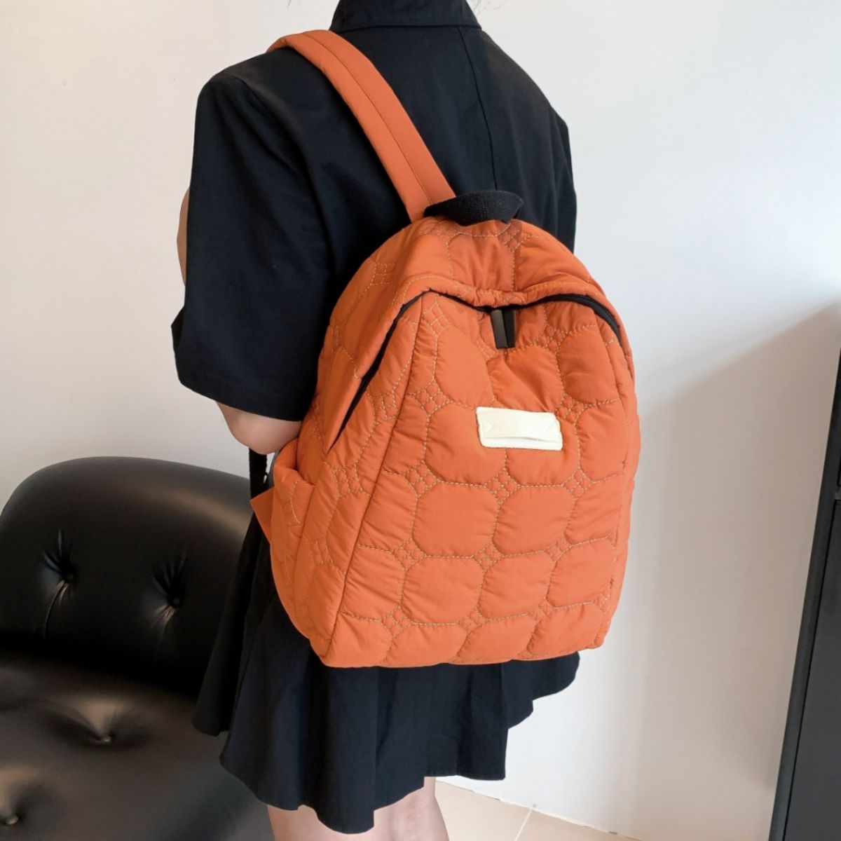 Serenity Quilted Polyester Backpack Bag