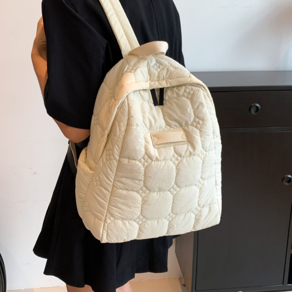 Serenity Quilted Polyester Backpack Bag