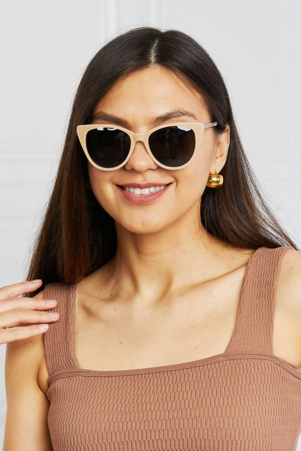 Serenity Cat-Eye Acetate Frame Sunglasses