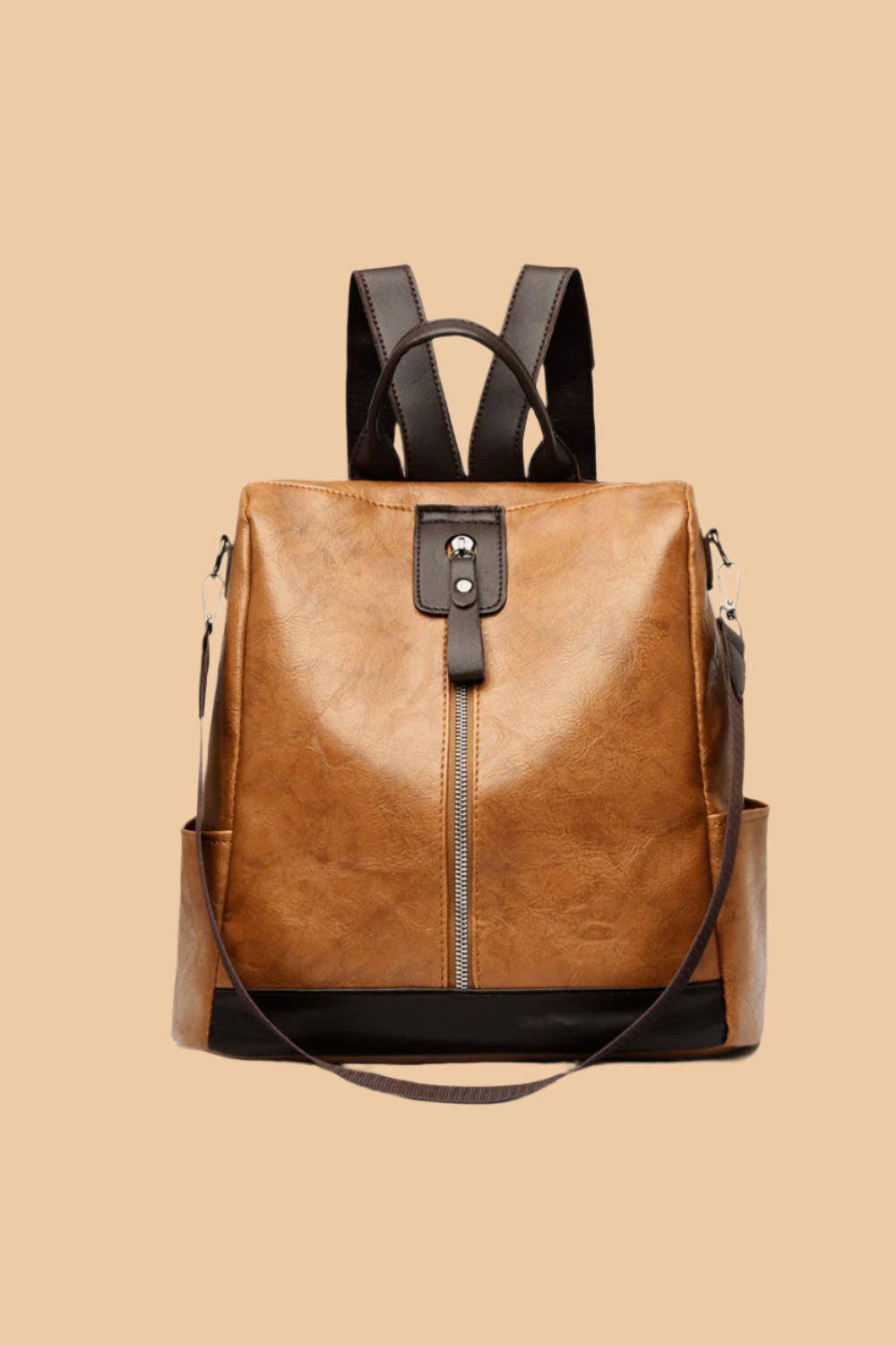 PU Leather Backpack Bag.