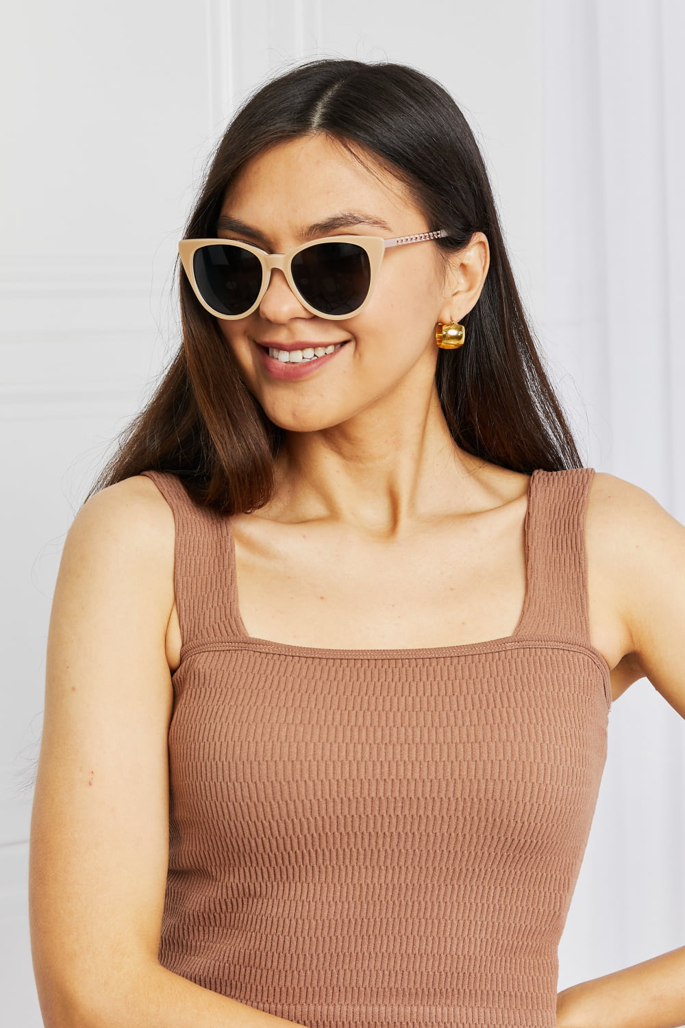 Serenity Cat-Eye Acetate Frame Sunglasses