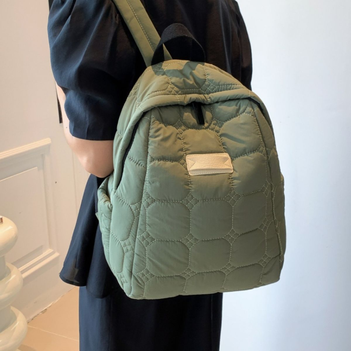 Serenity Quilted Polyester Backpack Bag