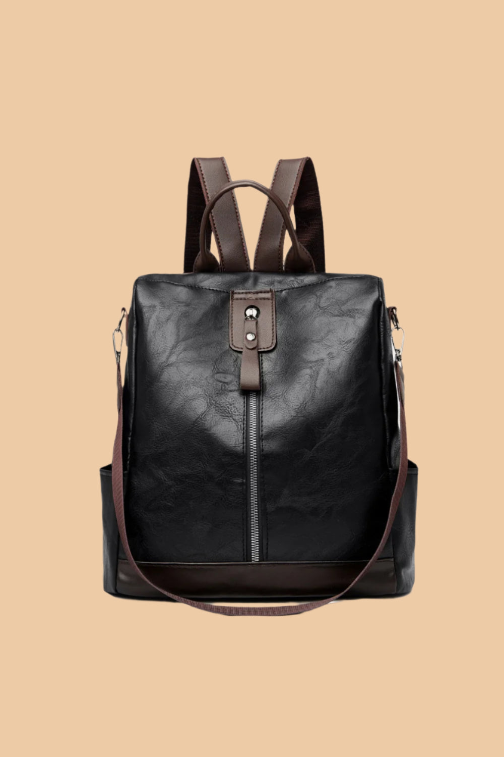 PU Leather Backpack Bag